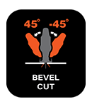 0-45deg Bevel Cut BES601 Bevel Cut