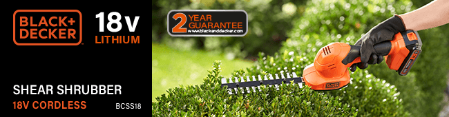 Black Decker BCSS18 18v Cordless Pressure Washer