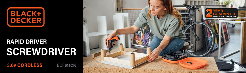 Black and Decker BCF611CK
3.6v Cordless Screwdriver Black Decker BCF611CK 3.6v Cordless Screwdriver