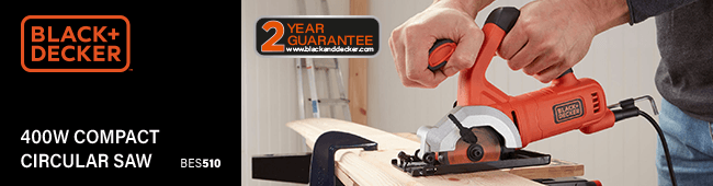 Black & Decker
Mini Circular Saw
BES510 Black Decker BES510 Mini Circular Saw