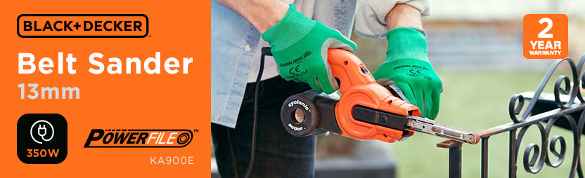 Black and Decker KA900E Powerfile 350W Belt Sander 13mm