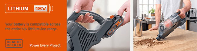 Black and Decker BHFEA520J 18v Cordless Powerseries Stick Vacuum