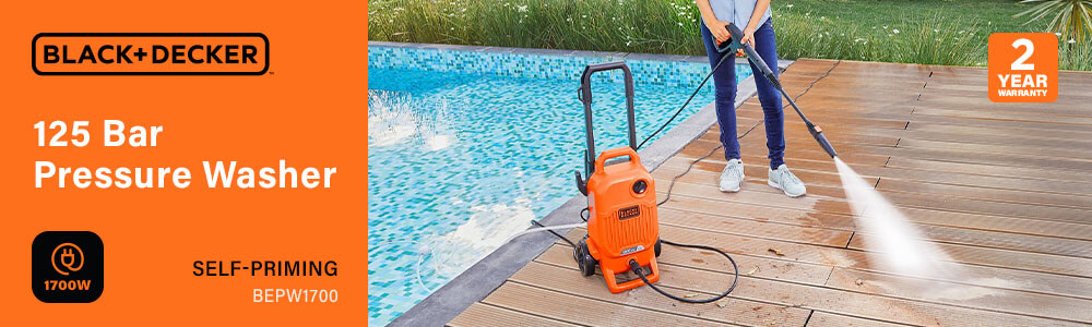 Black+Decker BEPW1700
Pressure Washer 125 Bar Black Decker BEPW1700 Pressure Washer 125 Bar