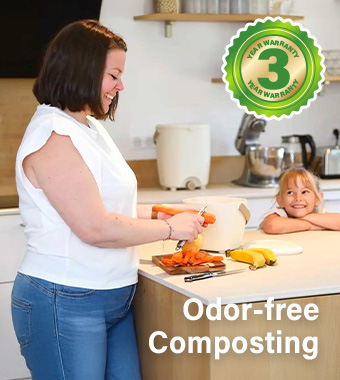 Hozelock Pure Bokashi Kitchen Composter Caddy Pack 100-100-500