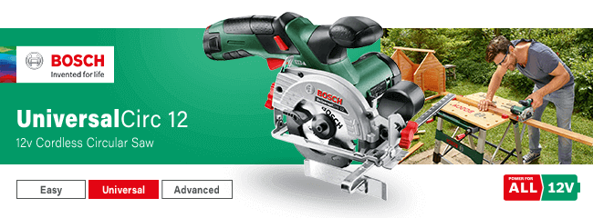 Bosch UNIVERSALCIRC
12v Cordless Circular Saw 85mm Bosch UNIVERSALCIRC 12v Circular Saw