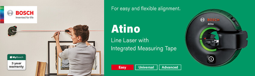 Bosch ATINO
Line Laser Level with Measuring Tape Set Bosch 0603663A03 ATINO Infrared Thermal Detector Laser Thermometer