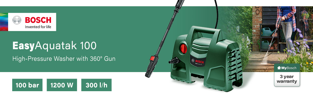 Bosch EASYAQUATAK 100 Pressure Washer 100Bar Lance