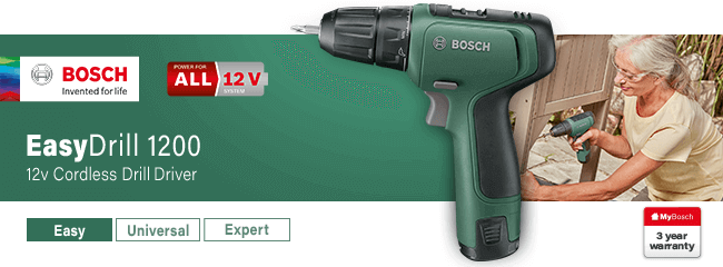 Bosch EASYDRILL 1200 12v Cordless Drill Driver Bosch EASYDRILL 1200 12v Cordless Drill Driver
