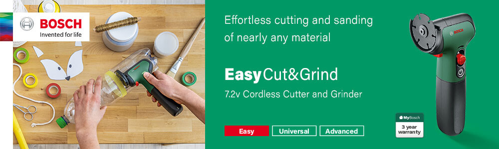 Bosch EasyCut&Grind
7.2v Cordless Cutter & Grinder Bosch EasyCut&Grind 7.2v Cordless Cutter & Grinder