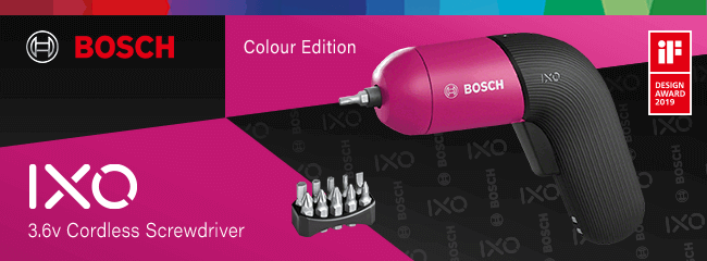 Bosch IXO VI 3.6v Cordless Pink Screwdriver