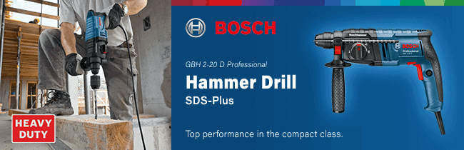 Bosch Professional GBH 2-20 D
SDS-Plus Rotary Hammer Drill Bosch GBH220D SDS Plus Rotary Hammer Drill