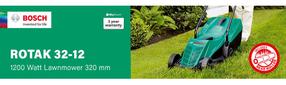 Bosch ROTAK 32-12 Rotary Lawnmower 320mm Lawnmowers