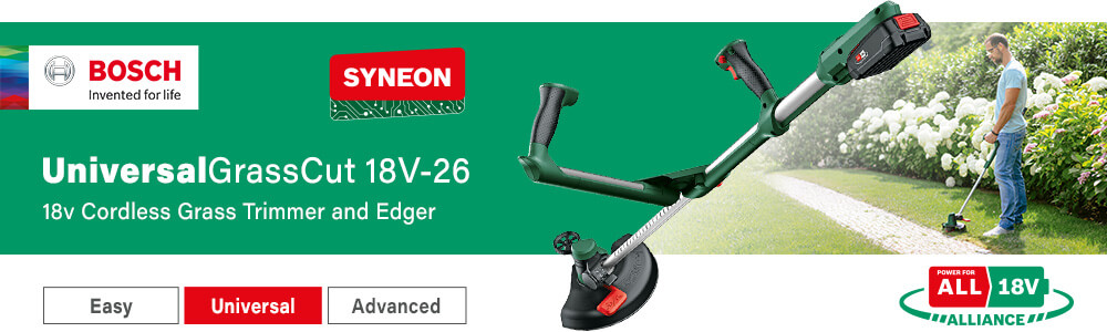 Bosch UNIVERSALGRASSCUT 18V-26 18v Cordless Grass Trimmer Edger 260mm
