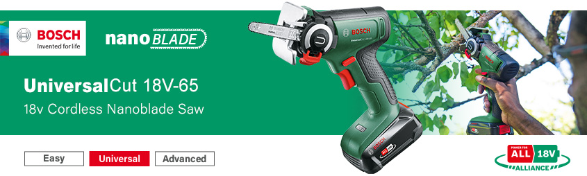 Bosch UniversalCut 18V-65 P4A PowerForAll 18v Cordless Nanoblade Saw