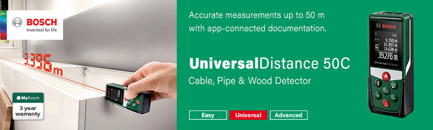 Bosch UniversalDistance 50C
Laser Distance Measure Bosch 0603672301 UniversalDistance 50C Laser Distance Measure