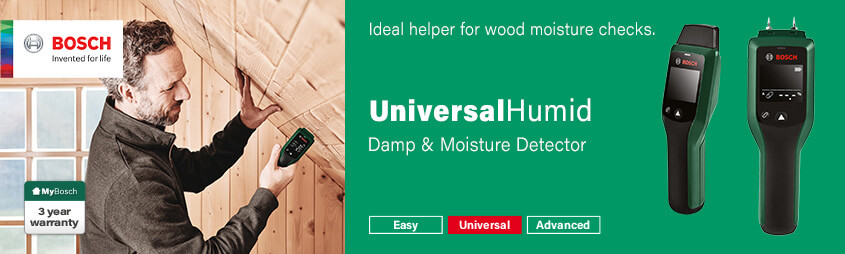Bosch UniversalHumid
Damp & Moisture Detector Bosch 0603688001 UniversalHumid Damp Moisture Detector