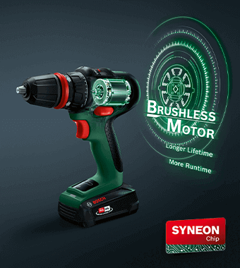 ADVANCEDIMPACT Brushless Motor Technology Syneon Chip Combi Drill
