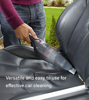 Versatile and easy to use
for effective car cleaning. Black Decker NVB12AVA Car Vehicle Handheld Vacuum Cleaning
