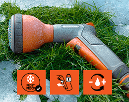 Gardena Classic Multi Water Spray Gun Features Frost Protection