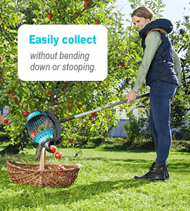 Easily collect without bending down or stooping