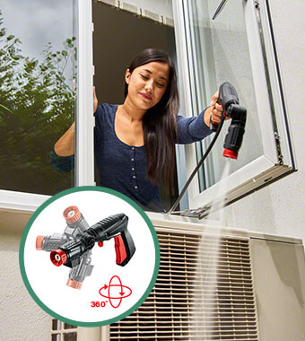 360° Compact Trigger Gun Bosch EASYAQUATAK 100 Compact Pressure Washer Trigger Gun