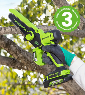 Greenworks G24MCS10 Cordless Pruning Saw Compact Tree Pruner