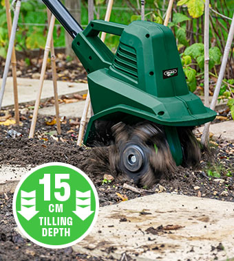 Webb WEV20TIL 20v Cordless Garden Tiller 15cm depth soil cultivation weed removal
