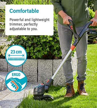 Gardena COMFORTCUT 23 P4A 18v Cordless Grass Trimmer and Edger