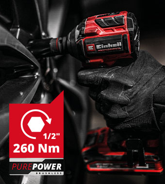 Einhell Pro TP-CW 18/260-C Li BL 18v Brushless 1/2inch square drive Impact Wrench 260 Nm Torque