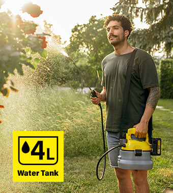 Water Tank Volume (l): 4 Karcher PSU4 18v Cordless Pressure Water Sprayer