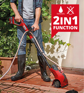 Hard-Surface 2-in-1 Cleaning Brush Einhell PICOBELLA Cordless Hard Surface Cleaning Brush