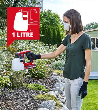 Ideal for spraying fertilisers, weedkillers,
pesticides and disinfectant. Einhell GE-WS-18-10-Li 18v Cordless Weed Sprayer fertilisers weedkillers pesticides disinfectant