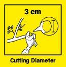 3 cm Cutting Diameter Karcher TLO 1832 Cutting Diameter