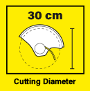 30cm Cutting Diametre Karcher LTR 1830 Grass Trimmer Cutting Diametre