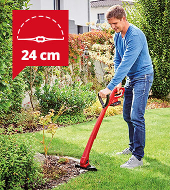 24 cm Cutting Width Einhell GC-CT 18-24 Li P 18v Cordless Grass Trimmer Cutting Width 240mm