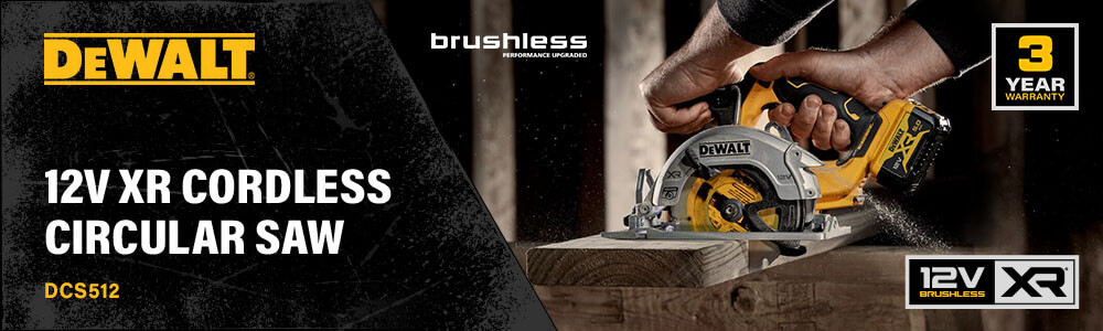 DeWalt DCS512
12v XR Brushless
Circular Saw 140mm DeWalt DCS512 12v XR Brushless Circular Saw 140mm