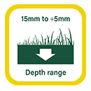 Depth Range: 15mm to +5mm Webb WEPLS400P Working Depth