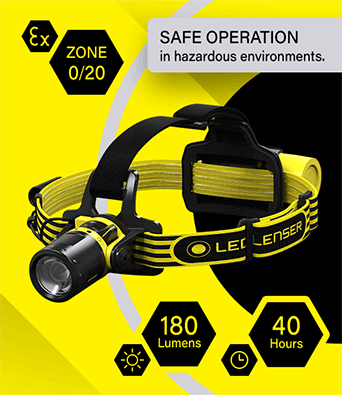 LEDLenser EXH8 ATEX IECEx LED Head Torch