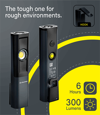 LEDLenser iW5R LED Rechargeable Inspection Lamp Torch Worklight