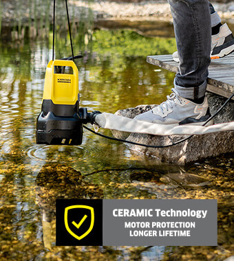 Karcher SP 16000 Submersible Water Pump draining dirt