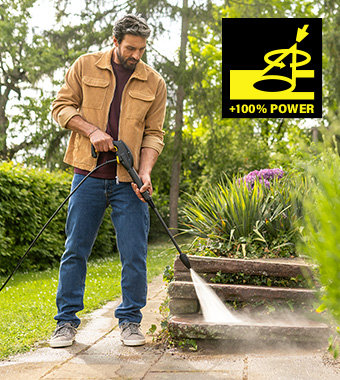 Easy to transport and quick to stow away: the
K 4 Classic pressure washer, incl. telescopic
handle, for regular use on moderate dirt. Karcher K4 Classic Compact Pressure Washer Dirt Blaster Vario Power spray lance soiling telescopic handle