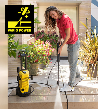 Ideal for cleaning patios and similar floored surfaces. Karcher K3 Home Pressure Washer Dirt Blaster Vario Power spray lance Stone patio Cleaning