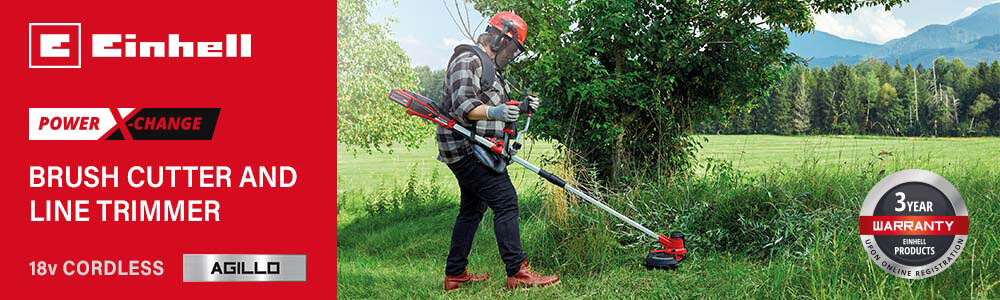 Einhell AGILLO 18-200 18v Cordless Split Shaft Brush Cutter Line Trimmer 300mm Power-X-Change