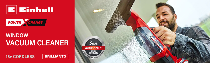 Einhell BRILLIANTO 18v Power X-Change
Cordless Window Vacuum Cleaner Einhell BRILLIANTO 18v Power-X-Change Cordless Window Vacuum Cleaner