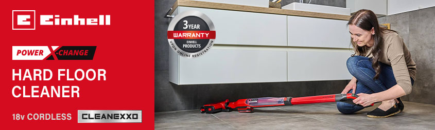 Einhell CLEANEXXO
18v Power X-Change Cordless
Hard Floor Cleaner Einhell CLEANEXXO 18v Power-X-Change Cordless Hard Floor Cleaner