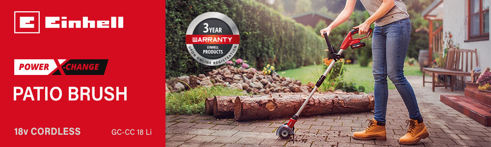 Einhell GC-CC 18 Li 18v Cordless Patio Brush Power-X-Change