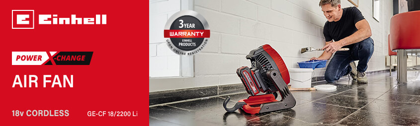 Einhell GE-CF-18-2200-Li 18v Power-X-Change Cordless Air Fan