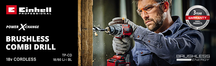Einhell Professional TP-CD 18/60 Li-i BL 18v Cordless Combi Drill Power-X-Change