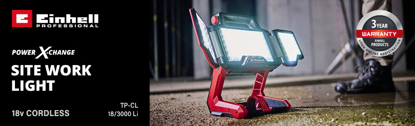 Einhell Professional TP-CL 18/3000 Li 18v Cordless Site Work Light Power-X-Change Einhell Professional TP-CL 18/3000 Li 18v Cordless Site Work Light Power-X-Change