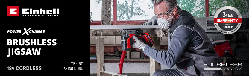 Einhell Professional TP-JST 18/135 Li BL 18v Cordless Brushless Jigsaw Power-X-Change Einhell Professional TP-JST 18/135 Li BL 18v Cordless Brushless Jigsaw Power-X-Change